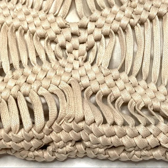 LONDON KAYE Woven Macrame Shoulder Tote Bag - Picture 16 of 16